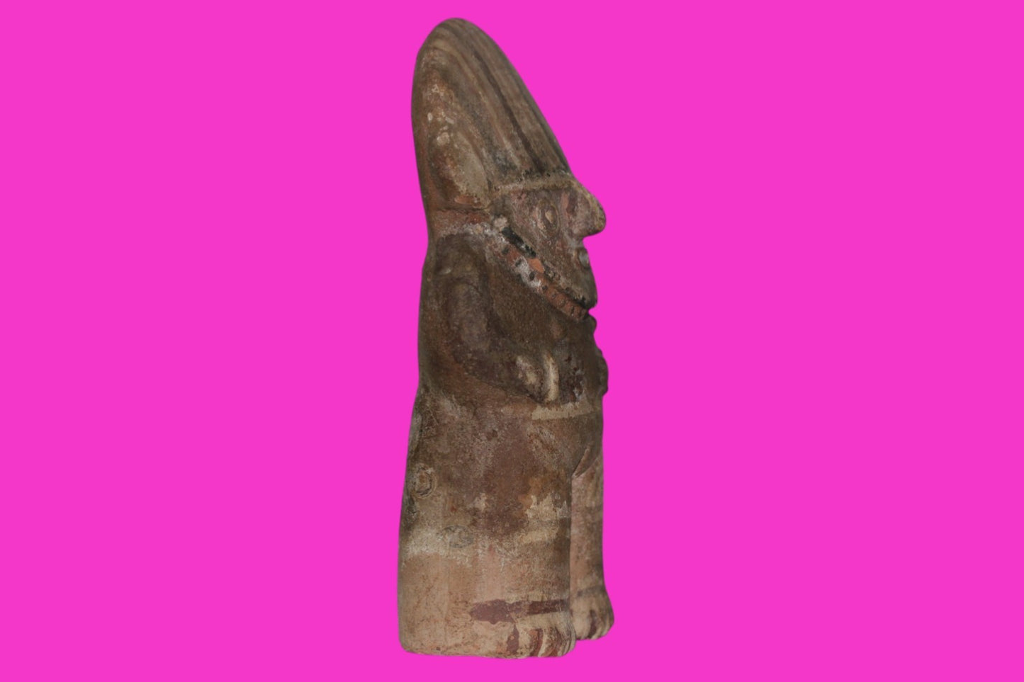 Pre Columbian Authentic Artifact Chancay Female Figure Peru 1200-1450 AD COA J42