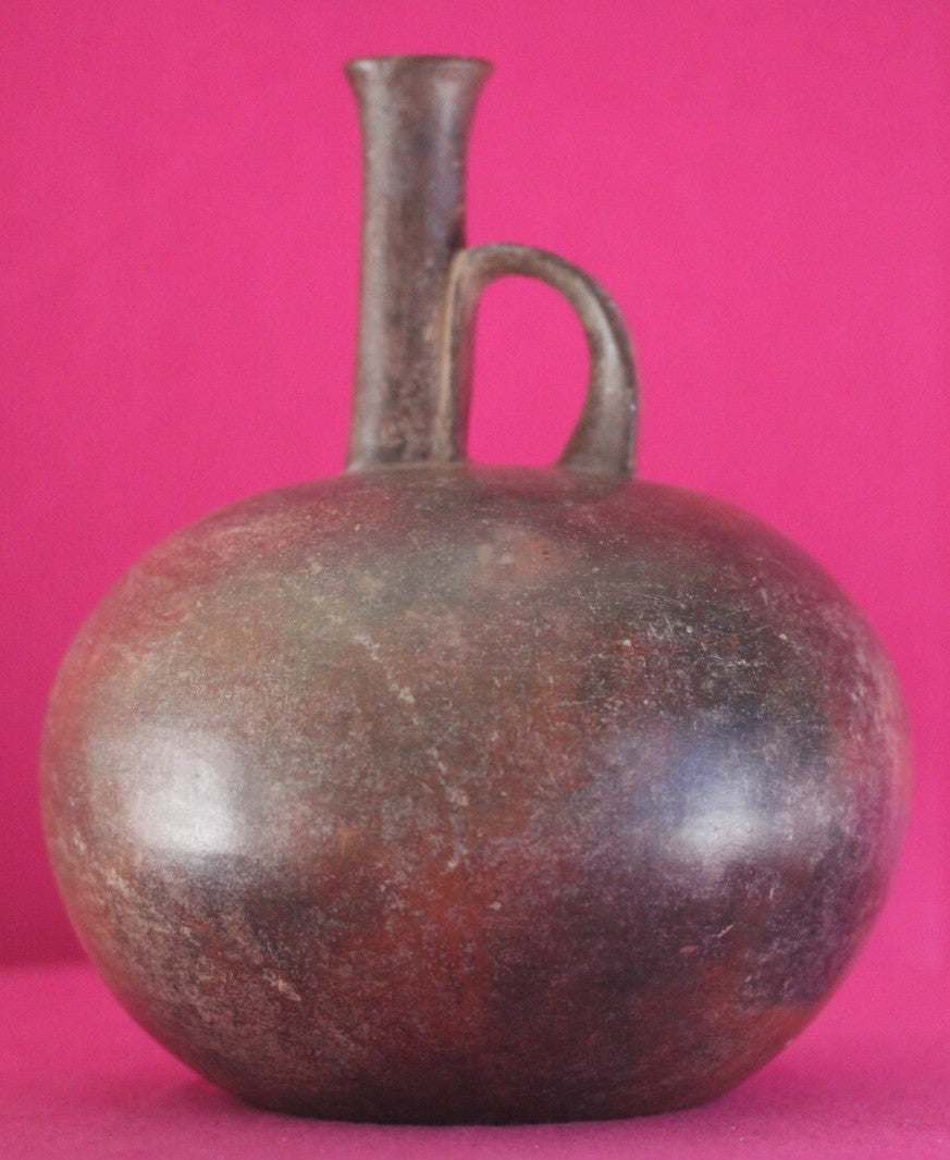 Museum Exhibited Authentic Pre Columbian Artifact Rare Chorerra Bottle COA T111