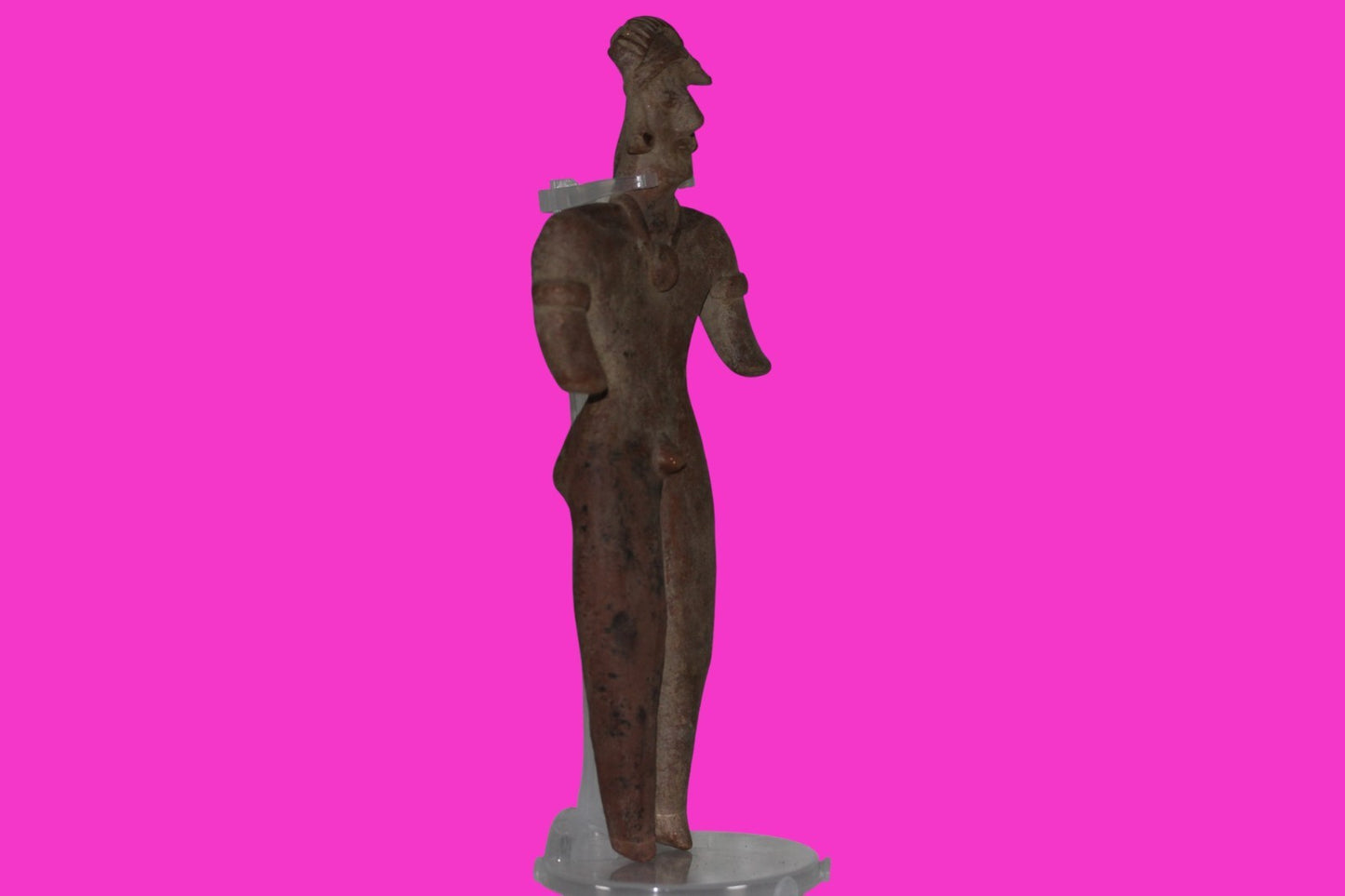 Pre Columbian Artifact Huge 9 Inch Tall Tomb Figure Colima Mexico 100 BC COA 233