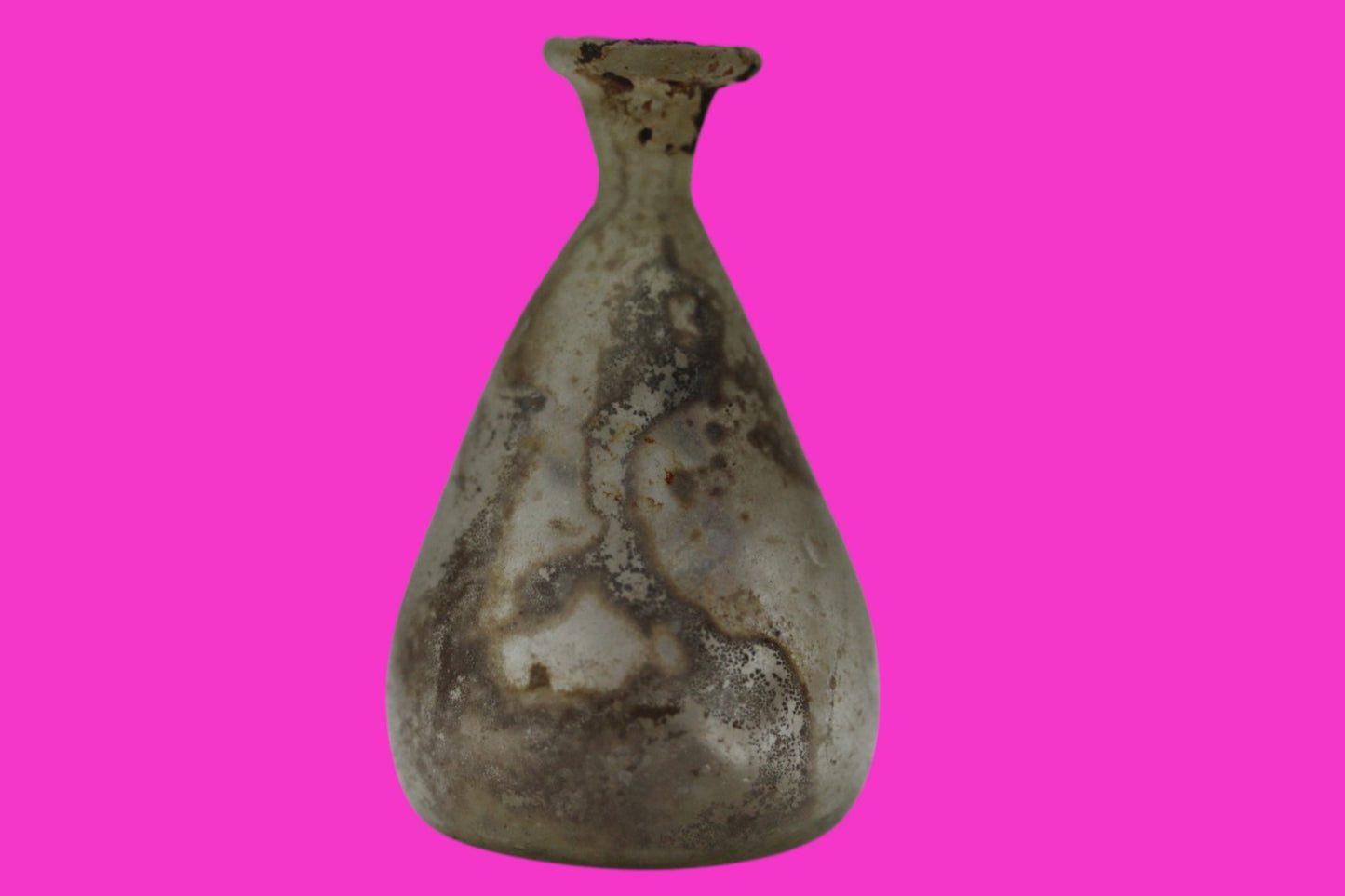 Authentic Ancient Holy Land Artifact Glass Bottle 100-300 AD Roman Era COA J08