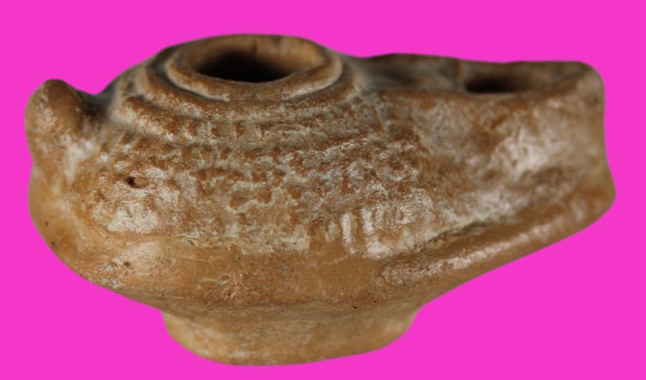 Jesus Christ Homeland Oil Lamp Authentic Holy Land Artifact 100 - 400 AD COA L07