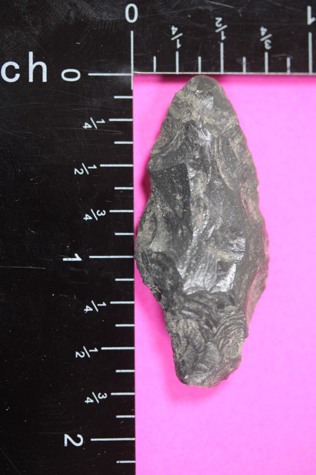 Authentic Pre Columbian Artifact Aztec Arrowhead Battle of Mexico City COA 87