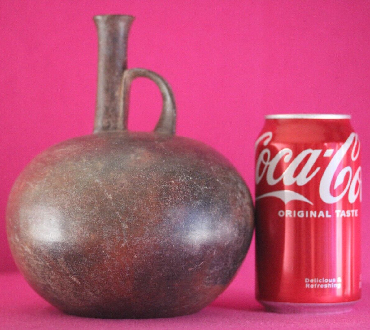 Museum Exhibited Authentic Pre Columbian Artifact Rare Chorerra Bottle COA T111