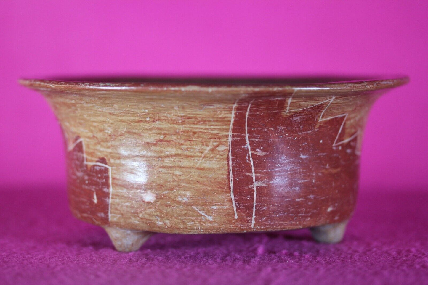 Authentic Pre Columbian Artifact Michoacan Pottery Bowl Arte Primitivo COA T25