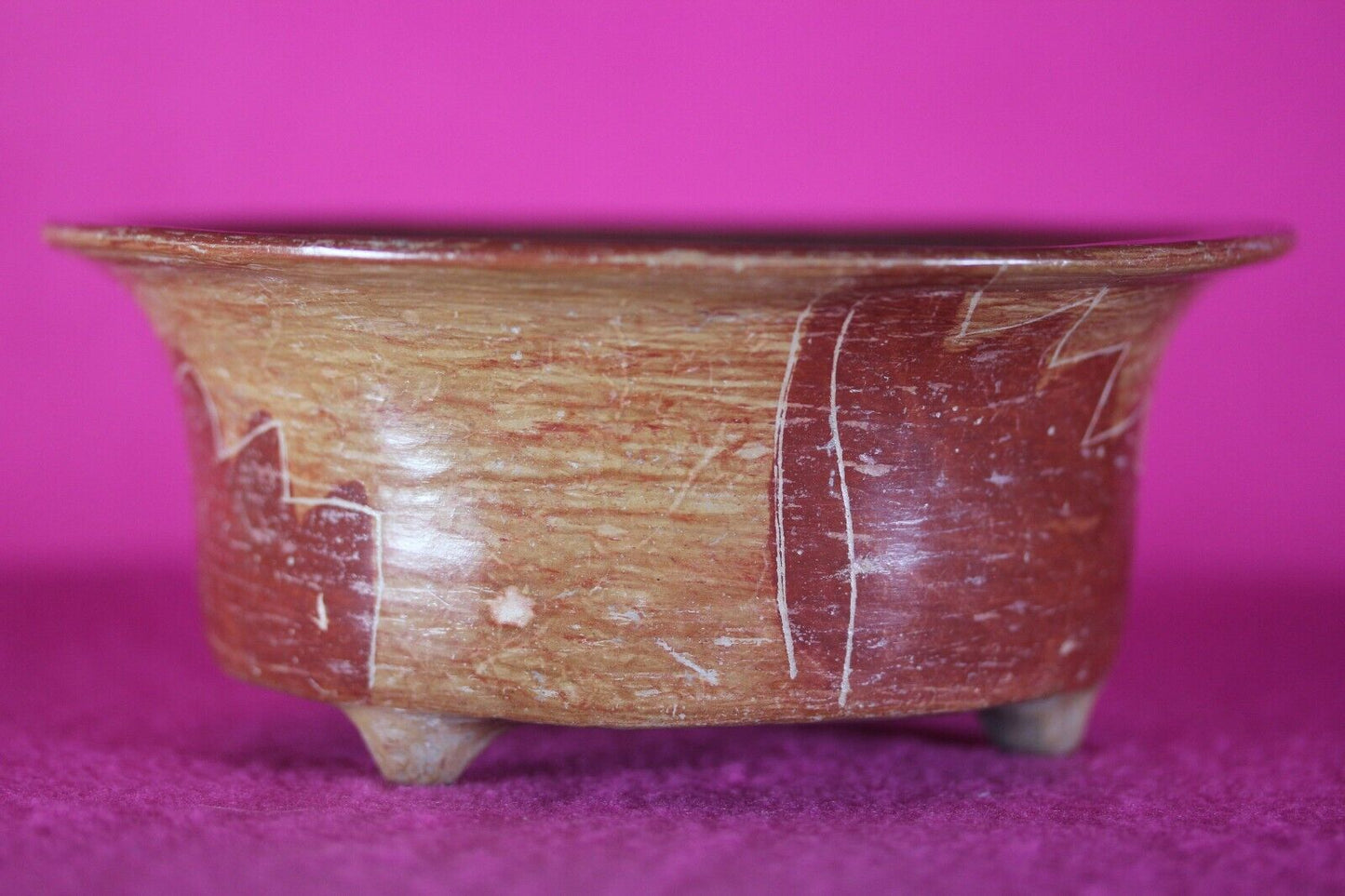 Authentic Pre Columbian Artifact Michoacan Pottery Bowl Arte Primitivo COA T25
