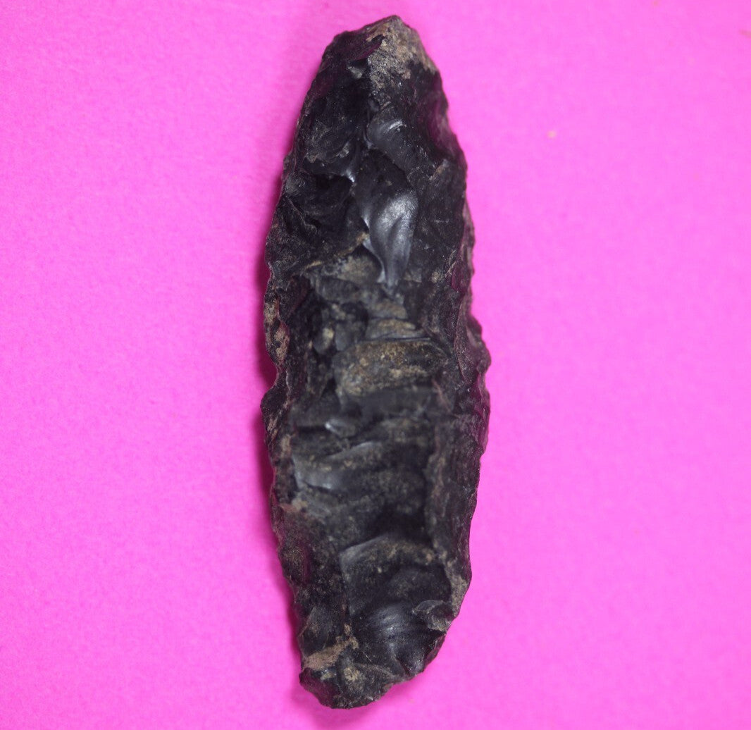 Authentic Pre Columbian Artifact Aztec Arrowhead Battle of Mexico City COA 59