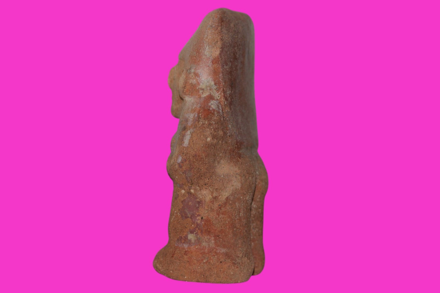Pre Columbian Authentic Artifact Moche Rattle Figure Peru 850 - 1100 AD COA J34
