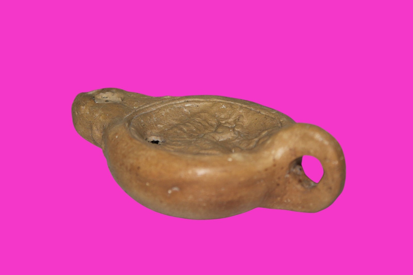 Four Horse War Chariot Oil Lamp Authentic Holy Land Artifact 200-400 AD COA J123