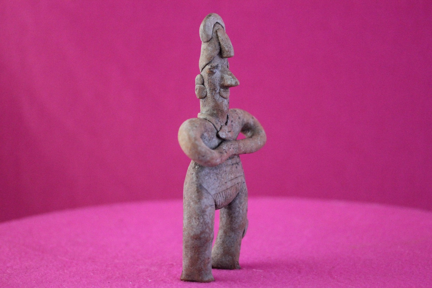 Authentic Pre Columbian Artifact Male Shaman Tomb Figure Colima Mexico COA 200