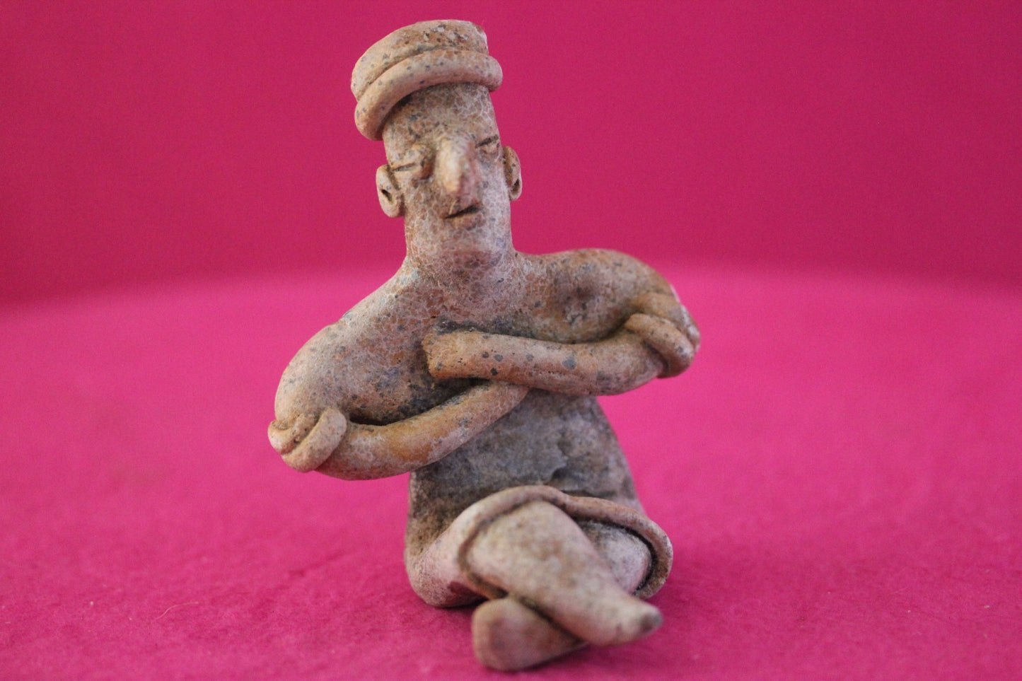 Pre Columbian Artifact Authentic Rare Seated Tomb Figure Colima Mexico COA 188