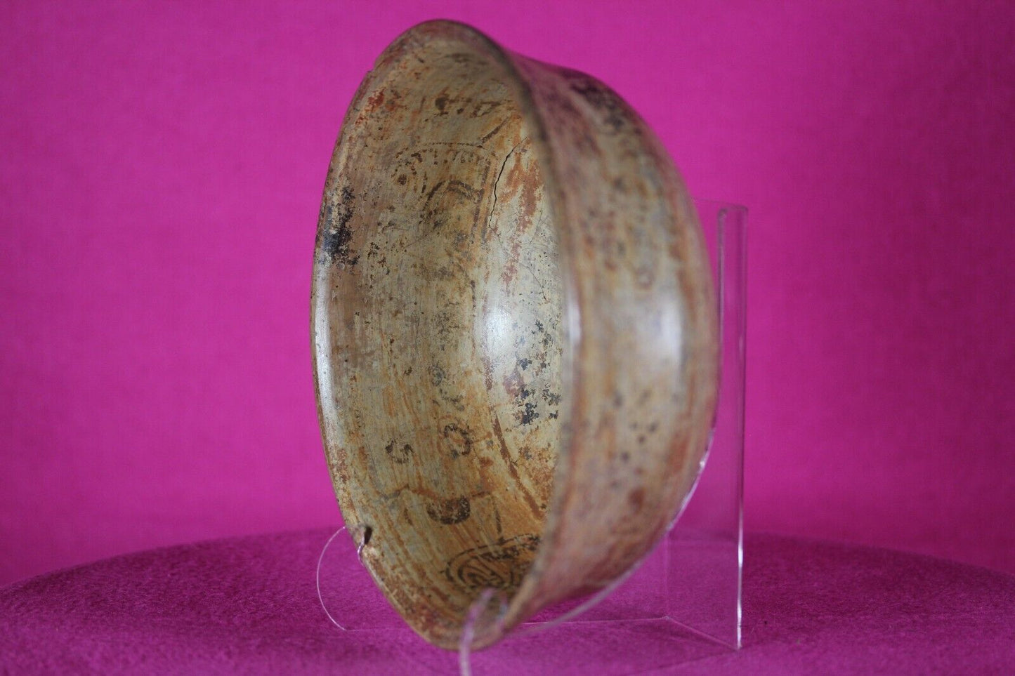 Authentic Pre Columbian Artifact Decorated Mayan Bowl 250 900 AD Yucatan COA T84