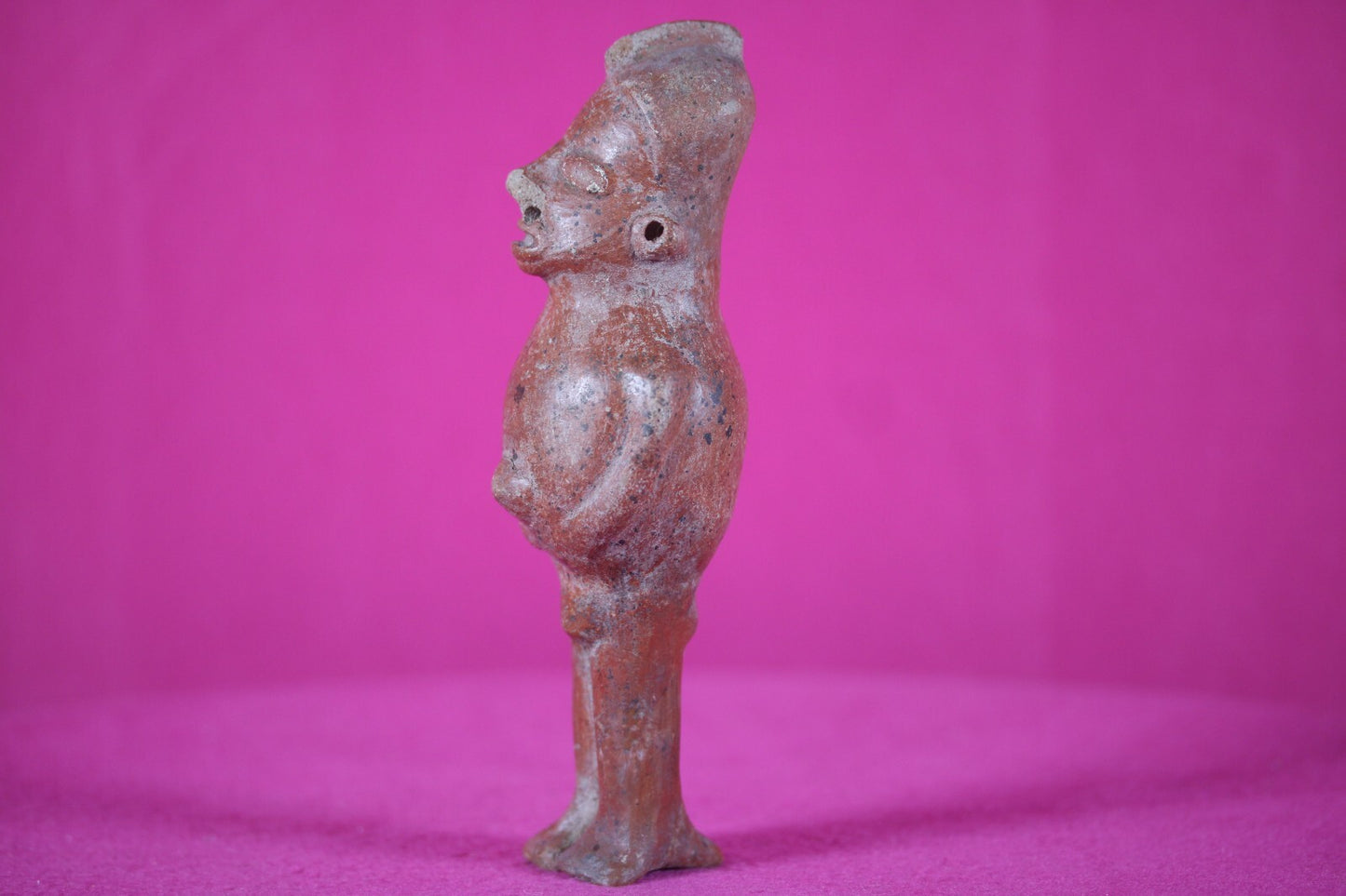 Ex Actor Kirk Douglas Authentic Pre Columbian Artifact Rattle Figure COA T110