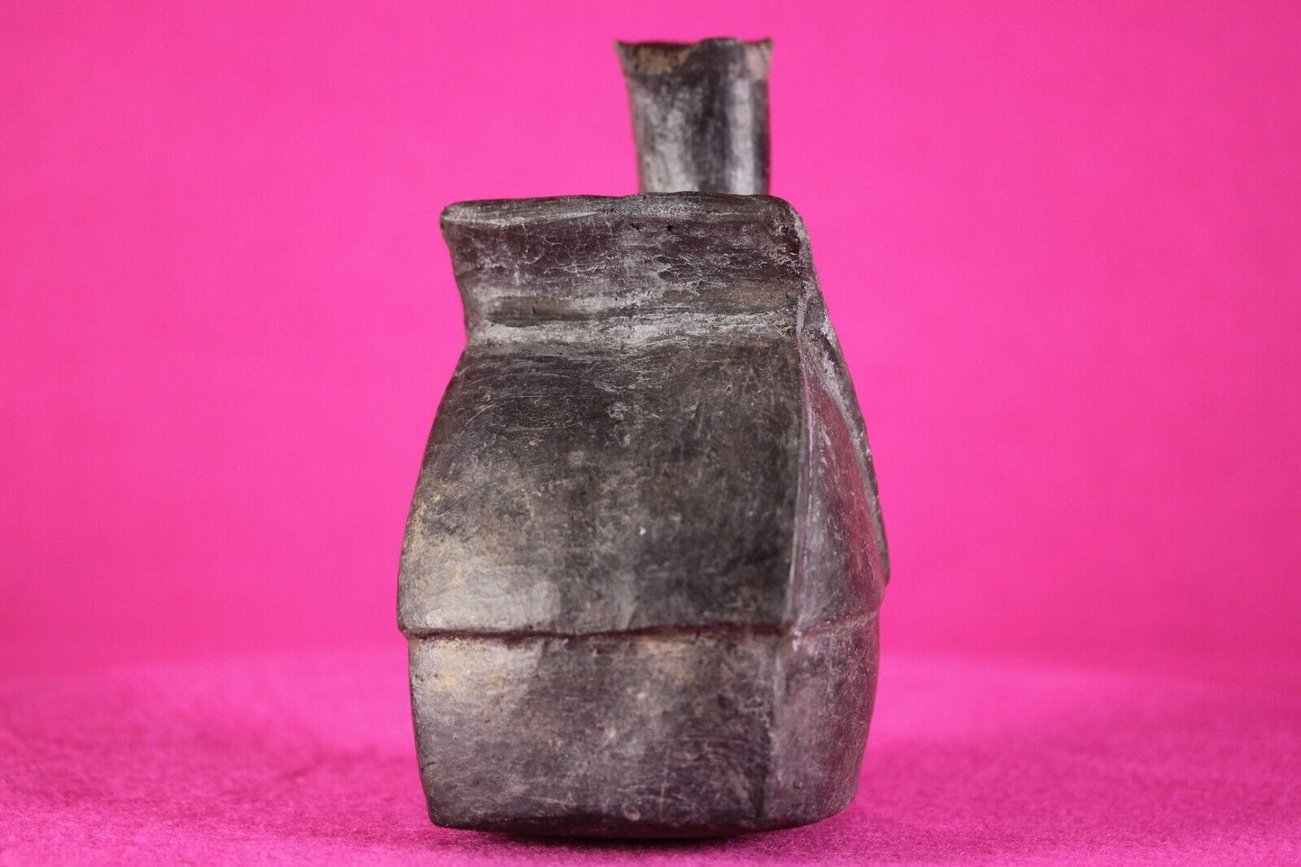 Authentic Pre Columbian Artifact House Stirrup Vessel Moche Peru COA J66