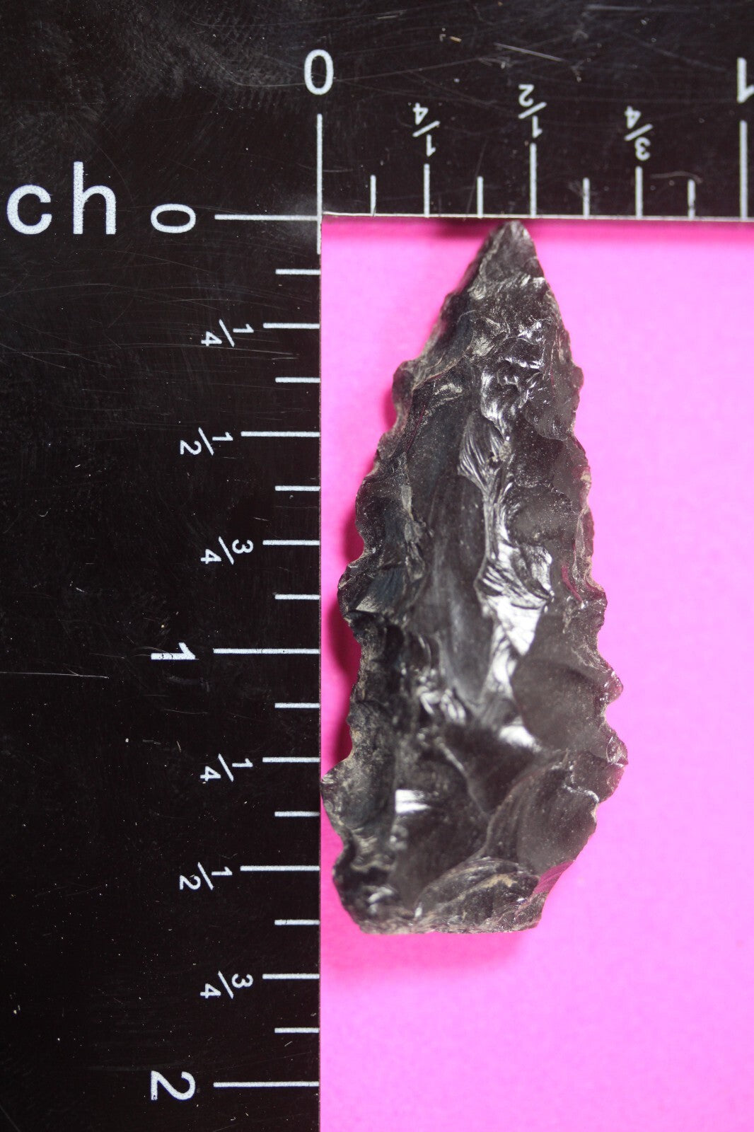 Authentic Pre Columbian Artifact Aztec Arrowhead Battle of Mexico City COA 86