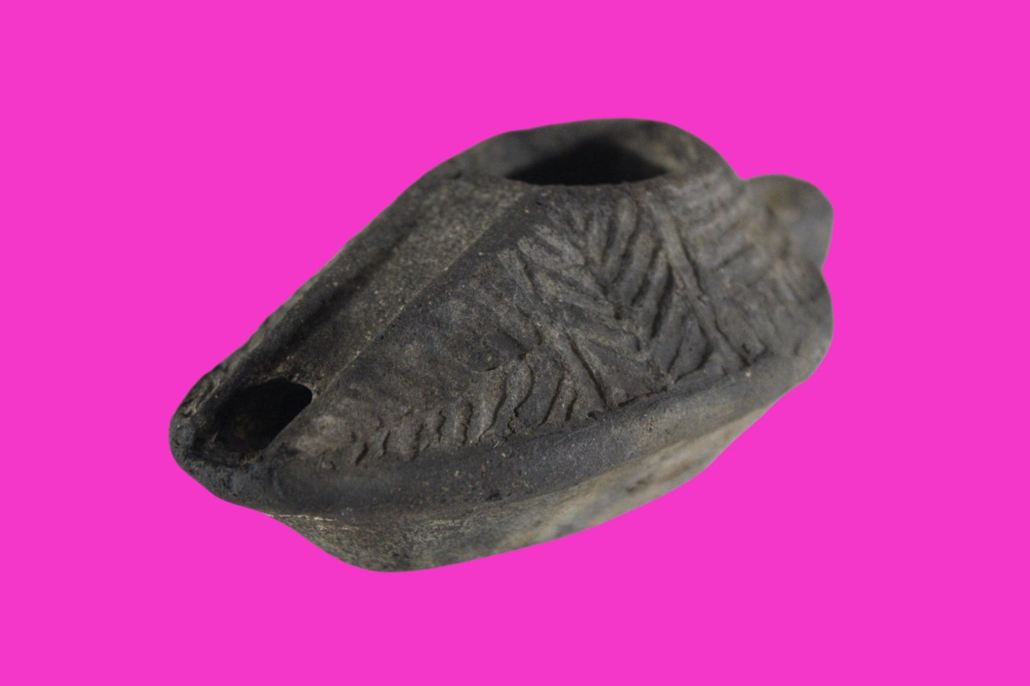 Ancient Holy Land Oil Lamp Artifact Jesus Christ Home Israel 300-600 AD COA 76