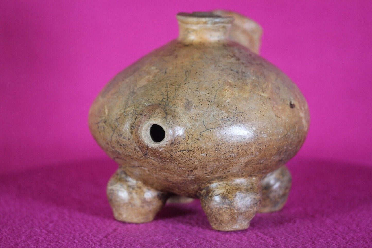 Authentic Pre Columbian Artifact Effigy Jar Calima Ex Arte Primitivo COA T30