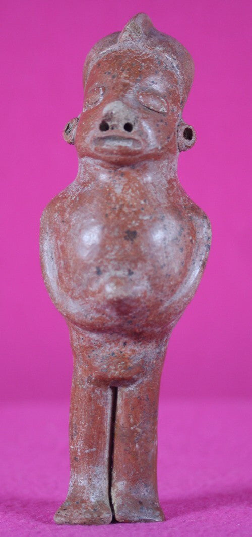 Ex Actor Kirk Douglas Authentic Pre Columbian Artifact Rattle Figure COA T110