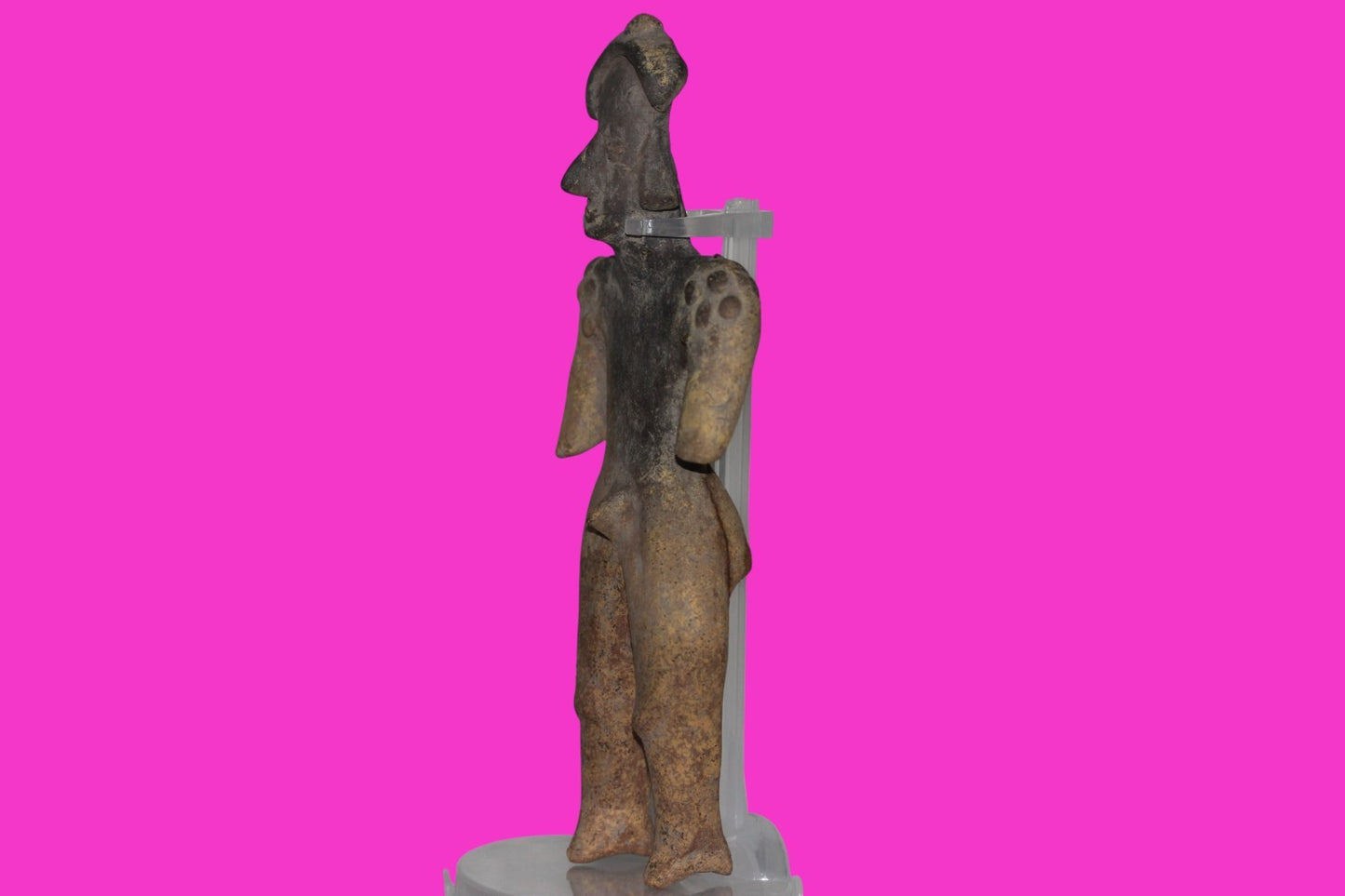 Pre Columbian Artifact 7 Inch Shaman Tomb Figure Colima Mexico 100 BC COA 238