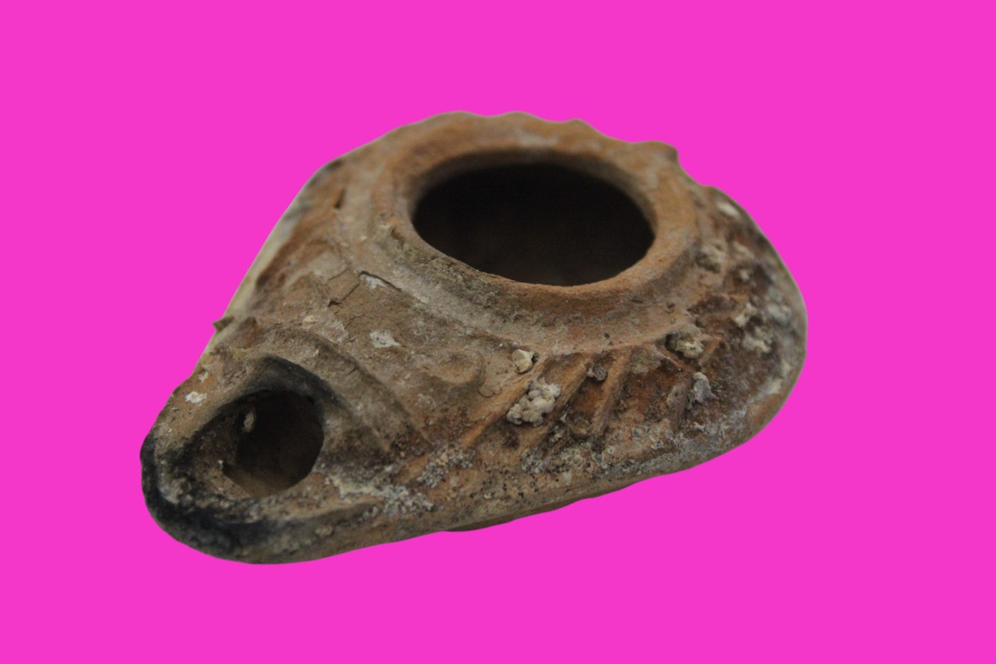 Ancient Holy Land Oil Lamp Artifact From Jesus Christ Home Land 100-500AD COA 63