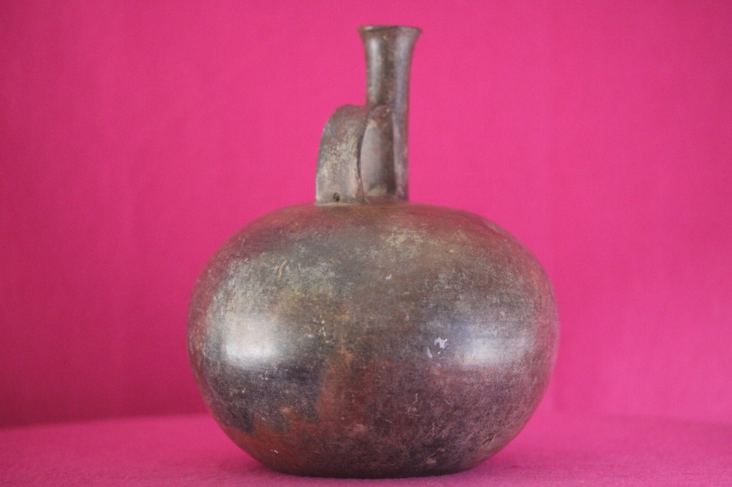 Museum Exhibited Authentic Pre Columbian Artifact Rare Chorerra Bottle COA T111