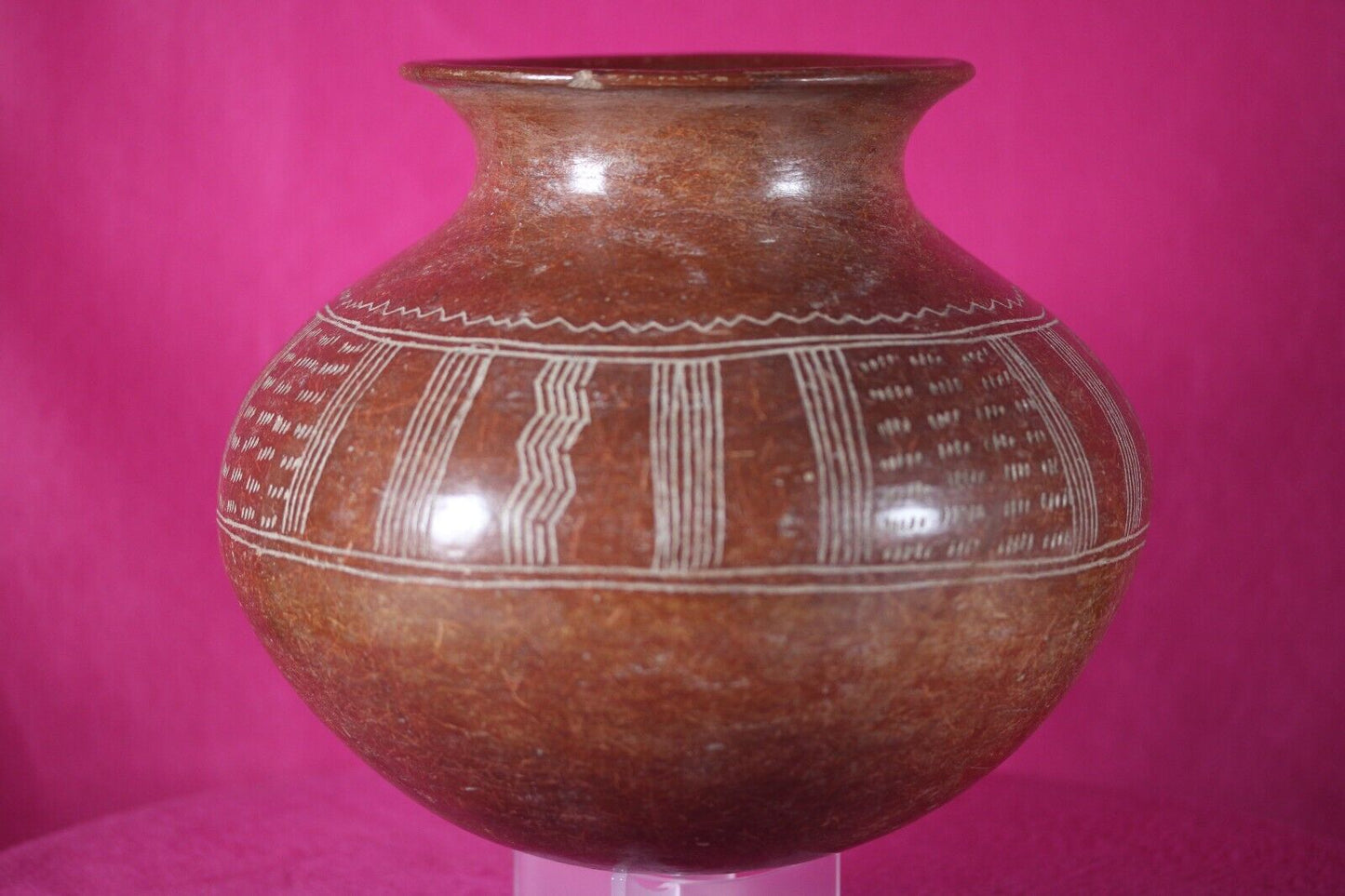 Authentic Pre Columbian Artifact Decorated Olla Chupicuaro Arte Primitivo T103