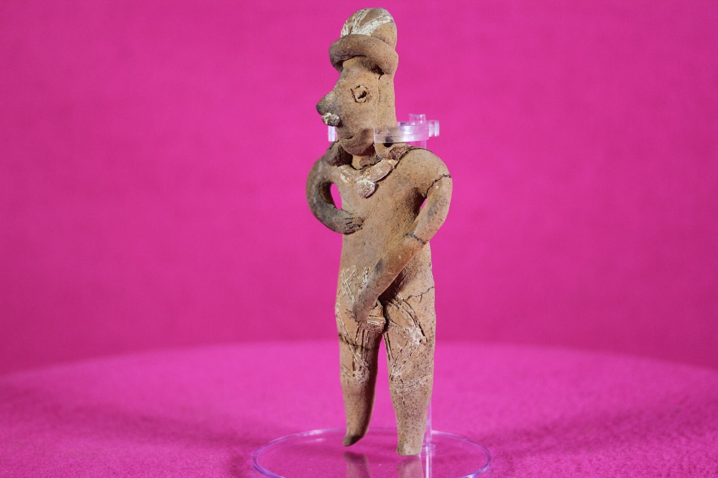 Authentic Pre Columbian Artifact Tomb Figure Colima Ex Arte Primitivo COA T74