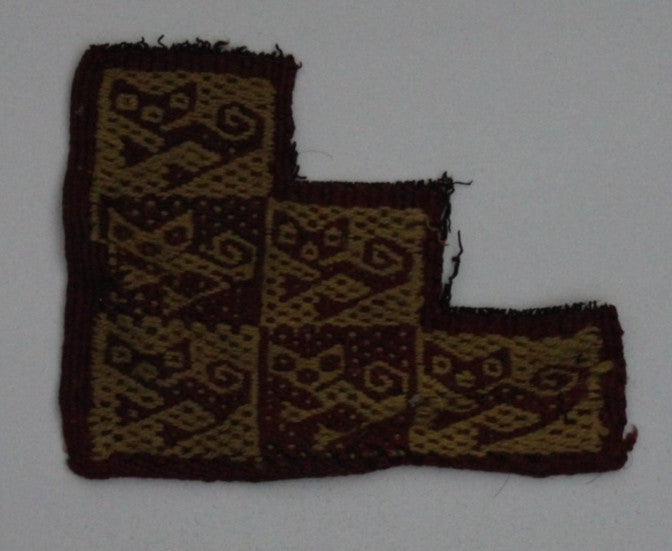Authentic Pre Columbian Artifact Frameable Textile Border Chancay Peru COA 30