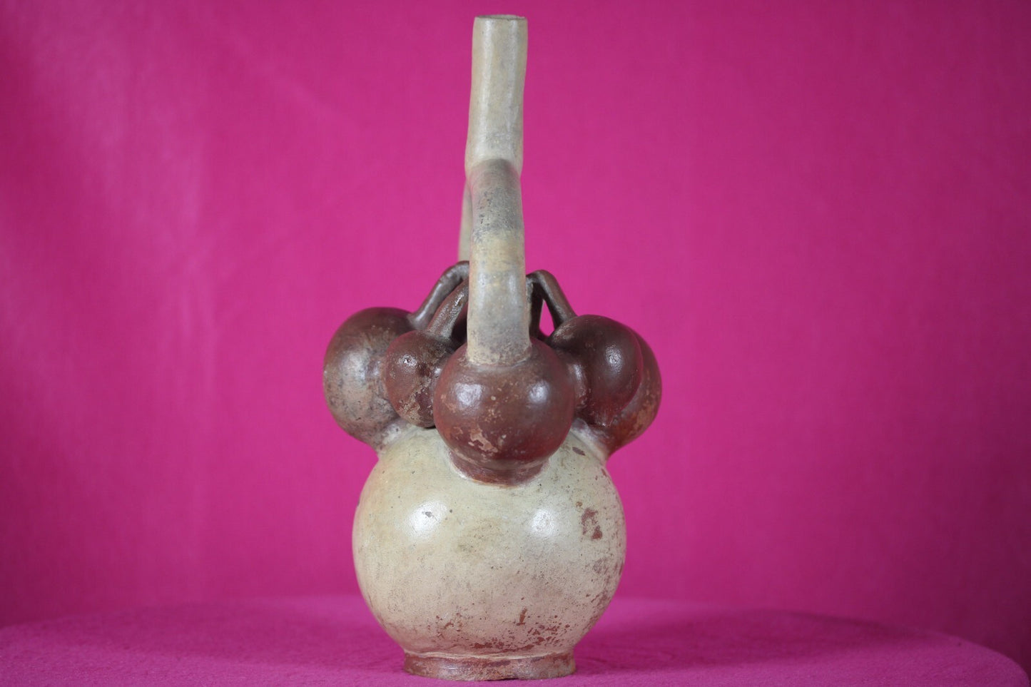 Authentic Pre Columbian Artifact Fruit Vessel Moche Ex Arte Primitivo COA T52