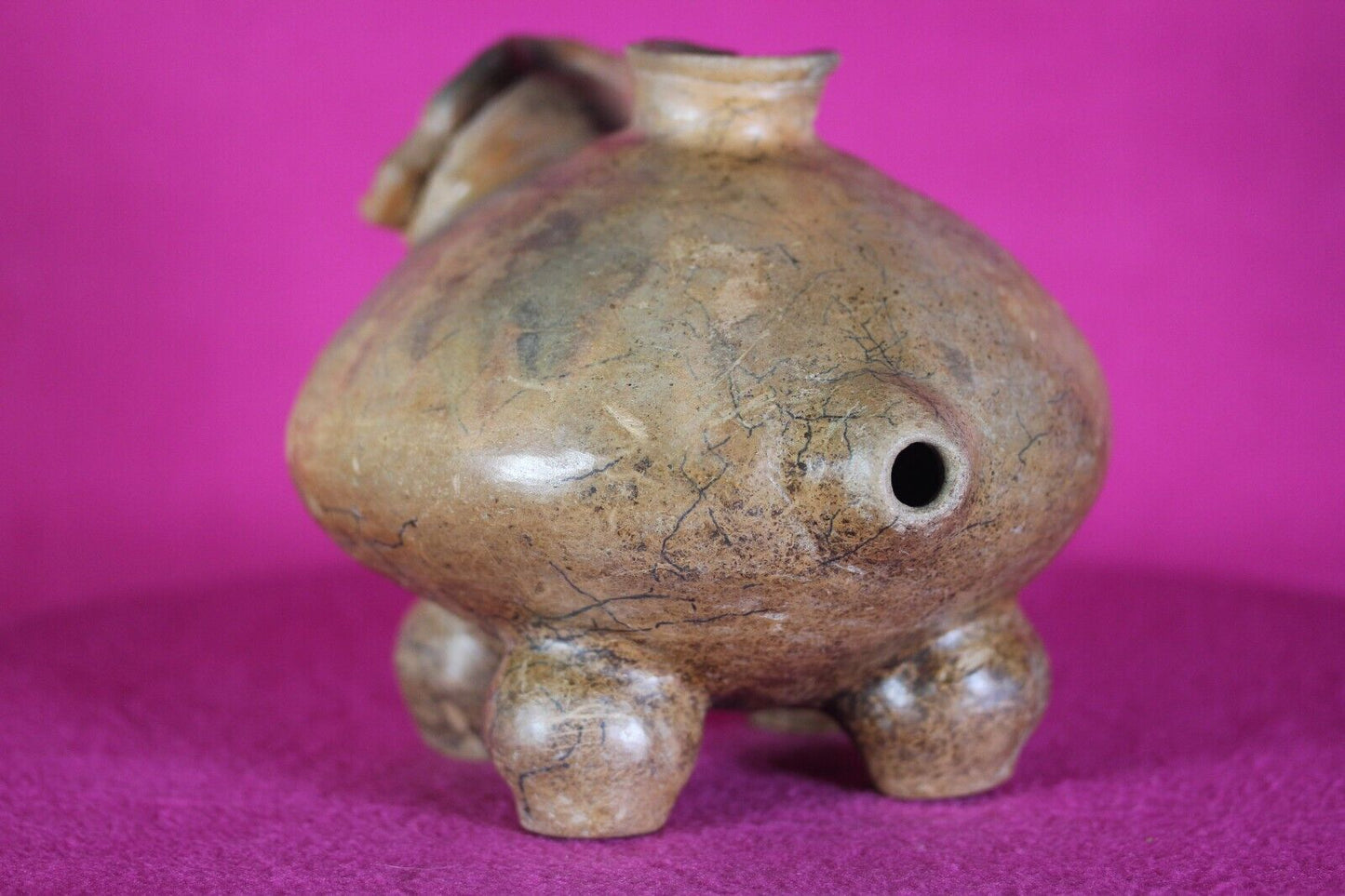 Authentic Pre Columbian Artifact Effigy Jar Calima Ex Arte Primitivo COA T30