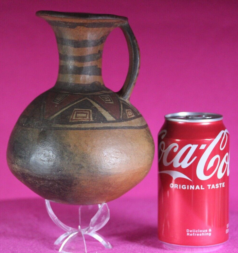 Authentic Pre Columbian Artifact Inca Pitcher Pottery 1438-1533 AD Peru COA J06