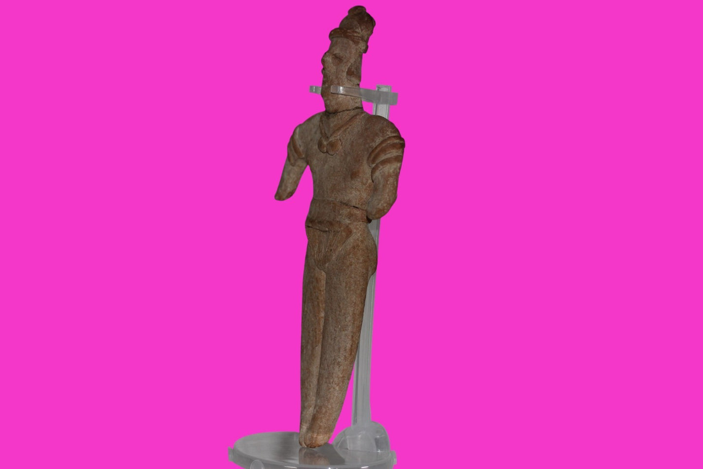 Pre Columbian Artifact Big 8 Inch Shaft Tomb Figure Colima Mexico 100 BC COA 243