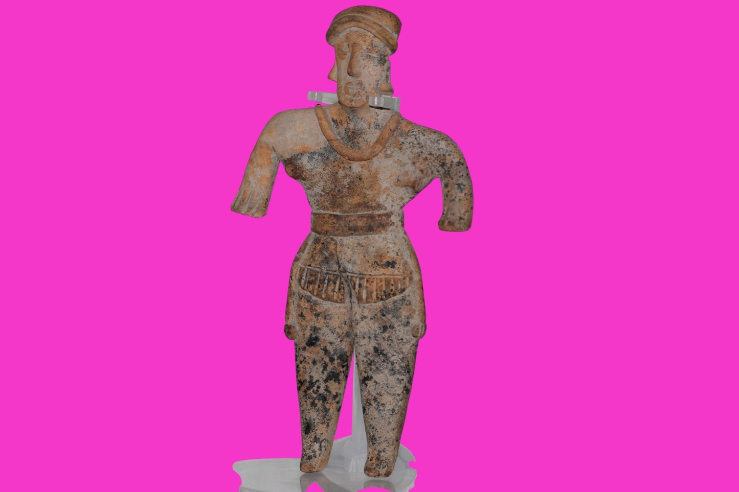 Pre Columbian Artifact 7 Inch Female Tomb Figure Colima Mexico 100 BC COA 247