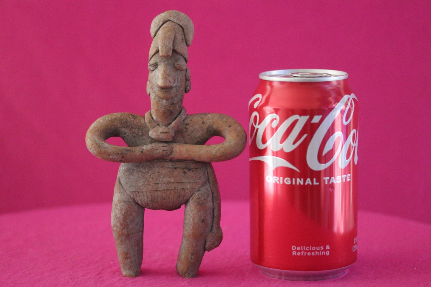 Authentic Pre Columbian Artifact Male Shaman Tomb Figure Colima Mexico COA 200