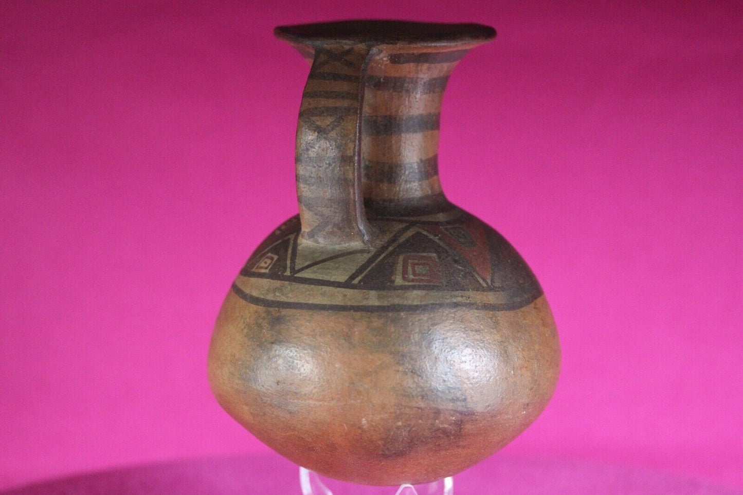 Authentic Pre Columbian Artifact Inca Pitcher Pottery 1438-1533 AD Peru COA J06