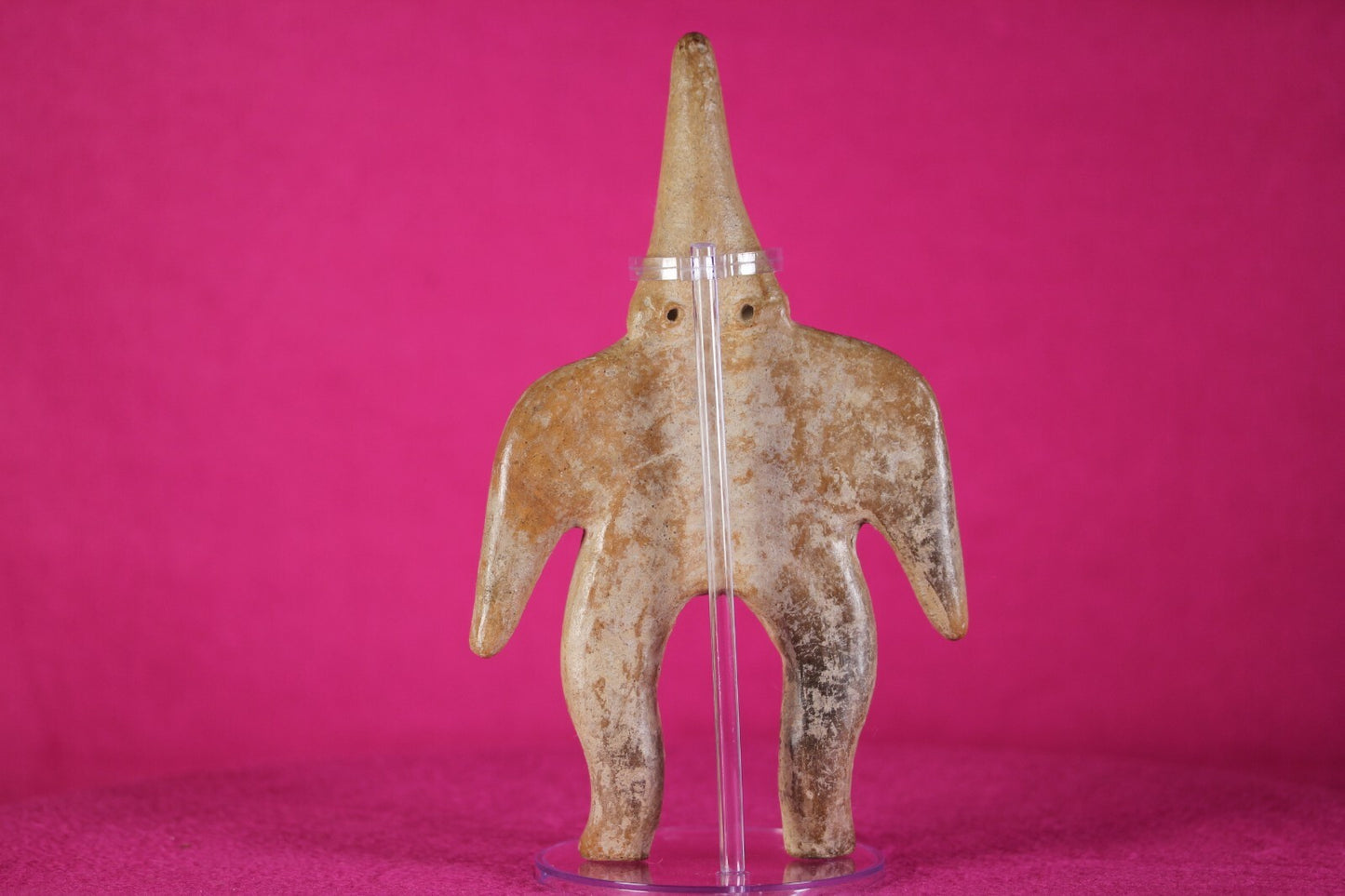 Authentic Pre Columbian Artifact Tomb Figure Colima Mexico 300BC-300AD COA T17