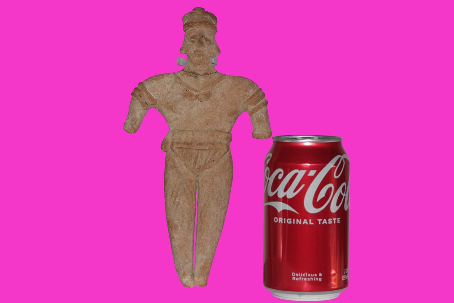 Pre Columbian Artifact Big 8 Inch Shaft Tomb Figure Colima Mexico 100 BC COA 243