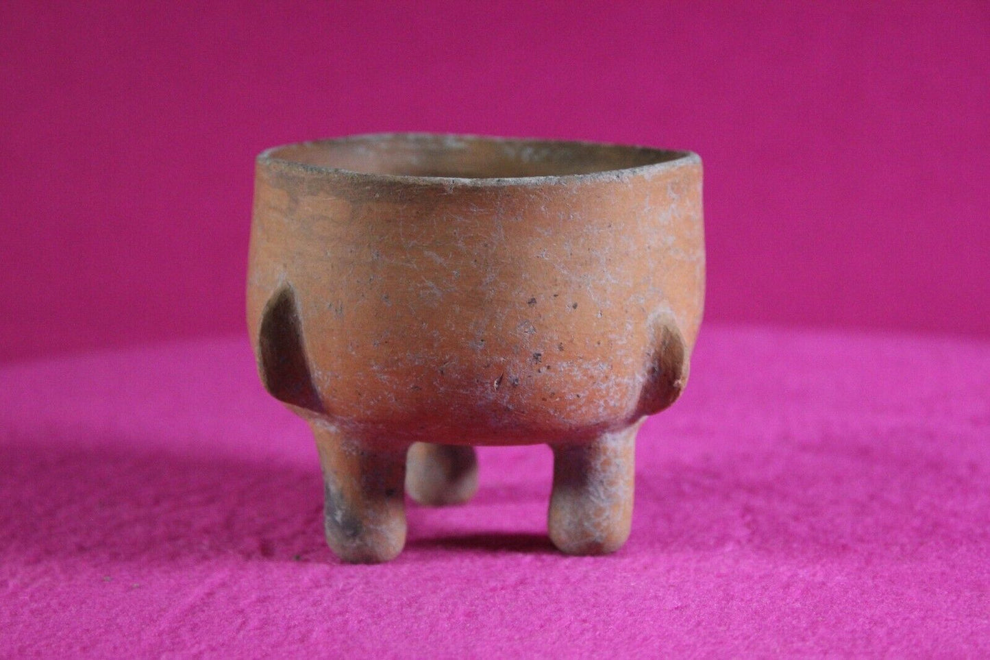 Authentic Pre Columbian Artifact Mini Tripod Bowl 1000-1400 AD Nicaragua COA J93