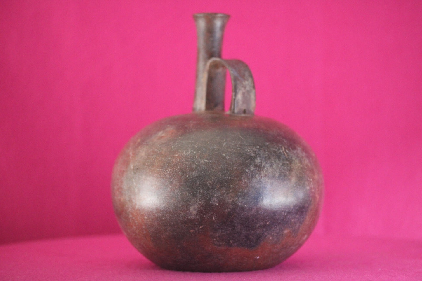 Museum Exhibited Authentic Pre Columbian Artifact Rare Chorerra Bottle COA T111