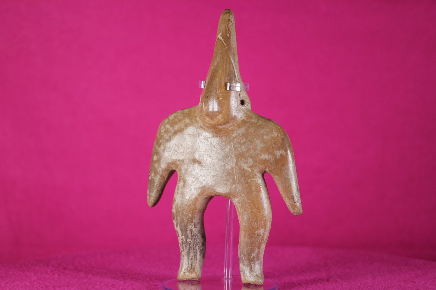 Authentic Pre Columbian Artifact Tomb Figure Colima Mexico 300BC-300AD COA T17