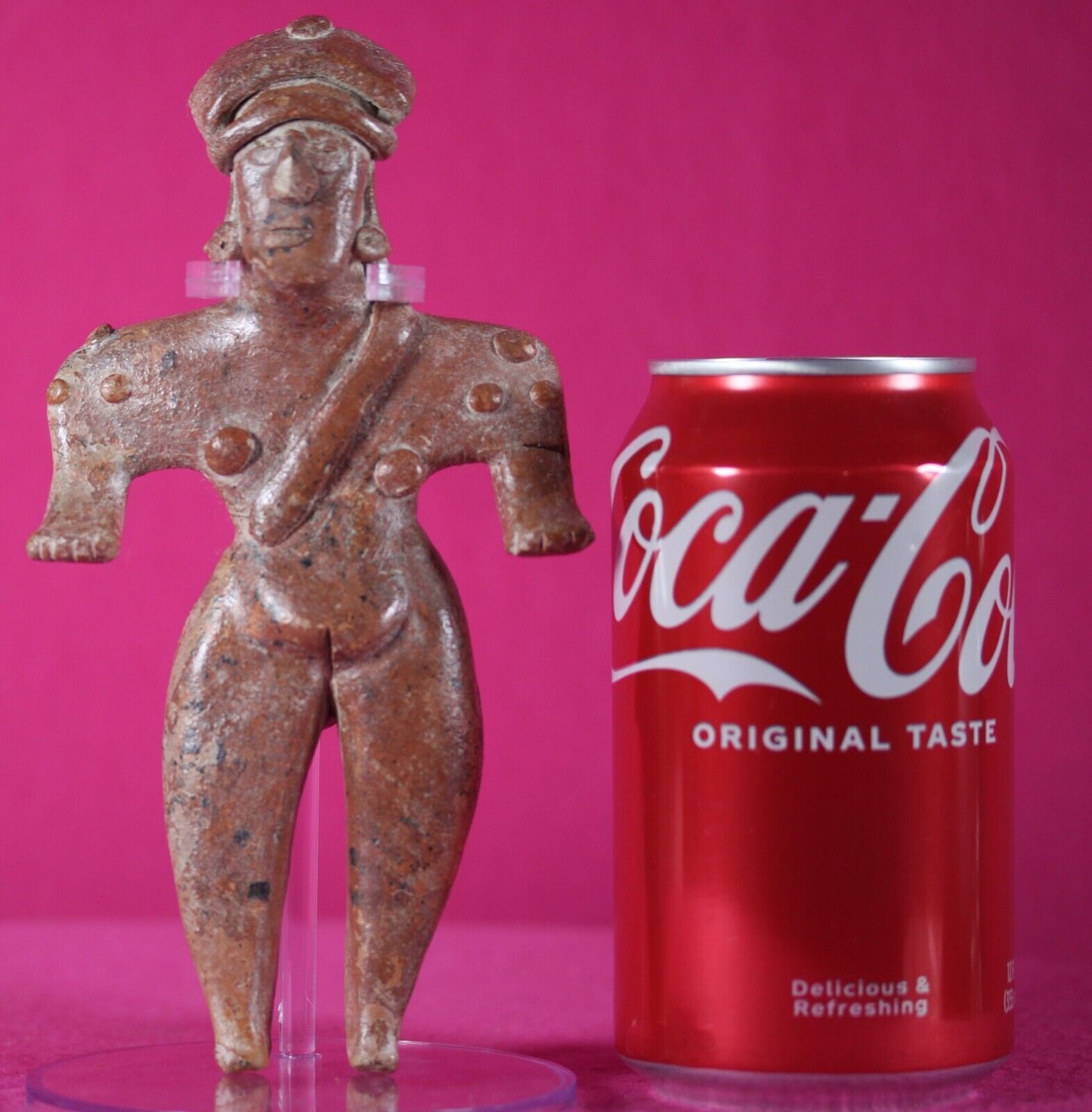 Ex Actor Kirk Douglas Authentic Pre Columbian Artifact Girl Tomb Figure COA T121