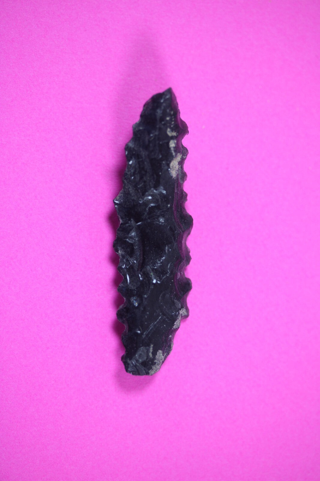 Authentic Pre Columbian Artifact Aztec Arrowhead Battle of Mexico City COA 46