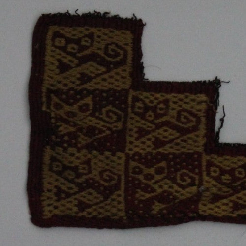 Authentic Pre Columbian Artifact Frameable Textile Border Chancay Peru COA 30