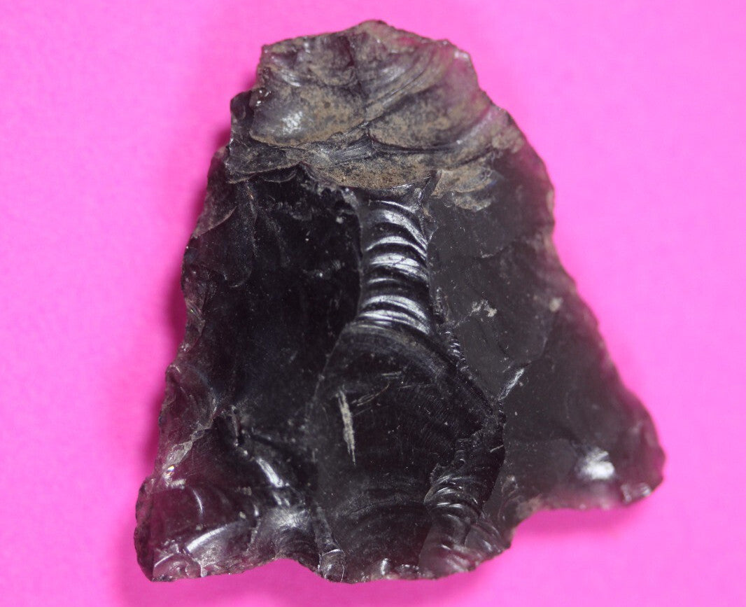 Authentic Pre Columbian Artifact Aztec Arrowhead Battle of Mexico City COA 75