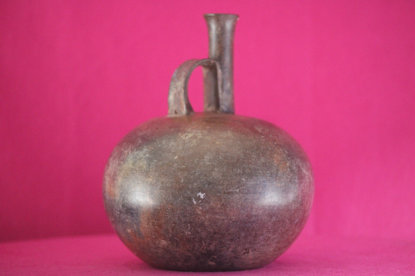 Museum Exhibited Authentic Pre Columbian Artifact Rare Chorerra Bottle COA T111