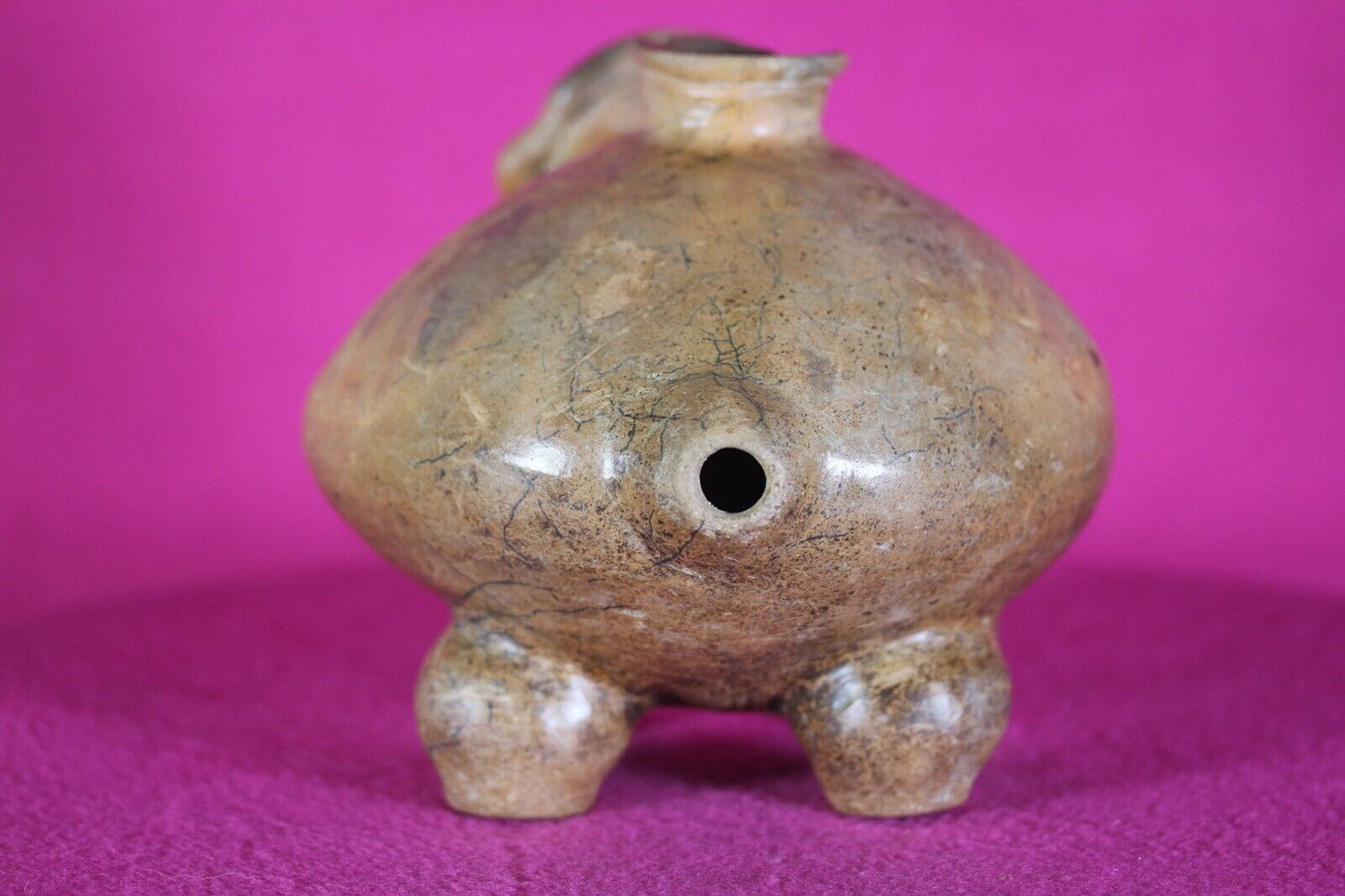 Authentic Pre Columbian Artifact Effigy Jar Calima Ex Arte Primitivo COA T30