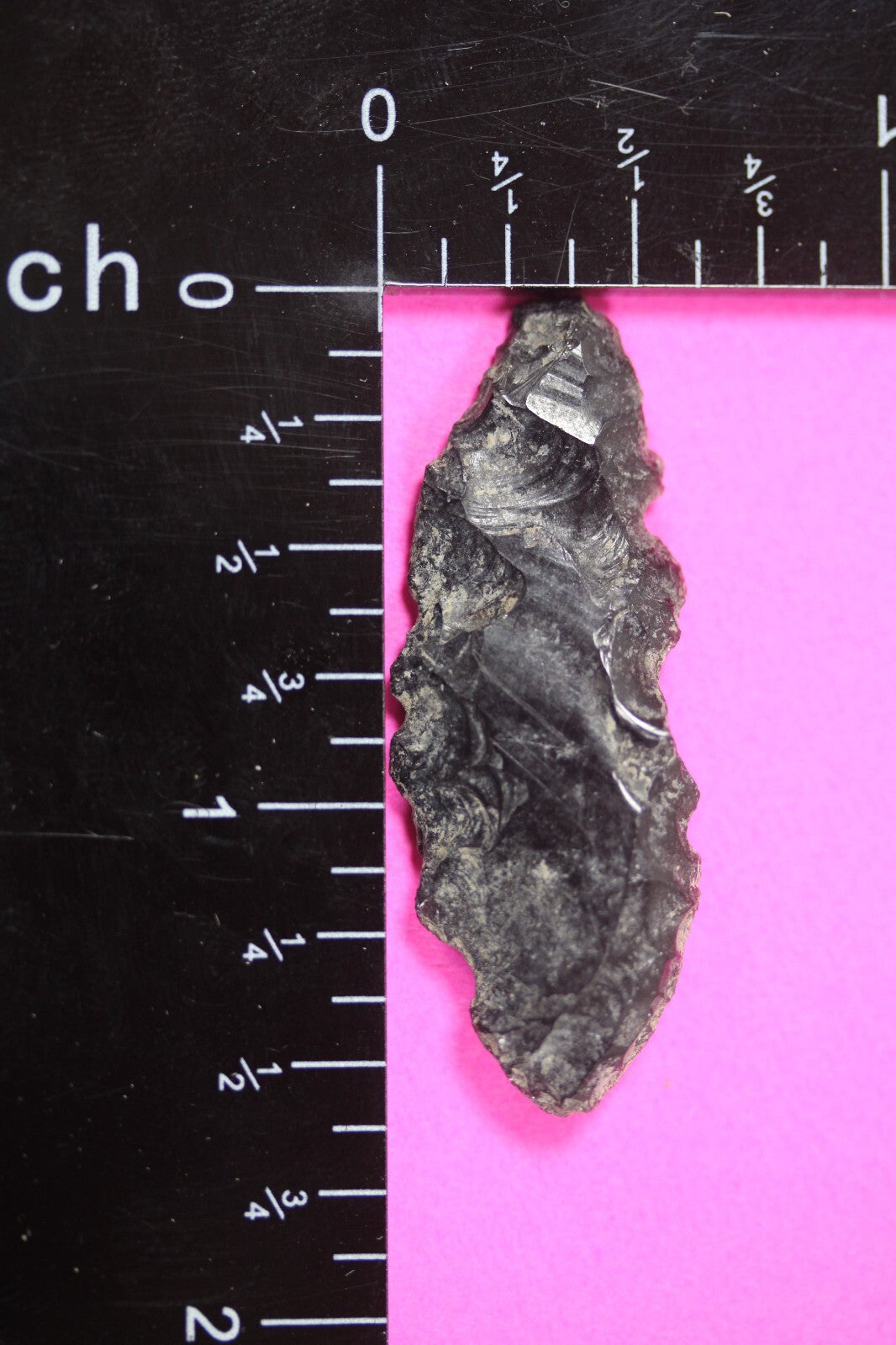 Authentic Pre Columbian Artifact Aztec Arrowhead Battle of Mexico City COA 82