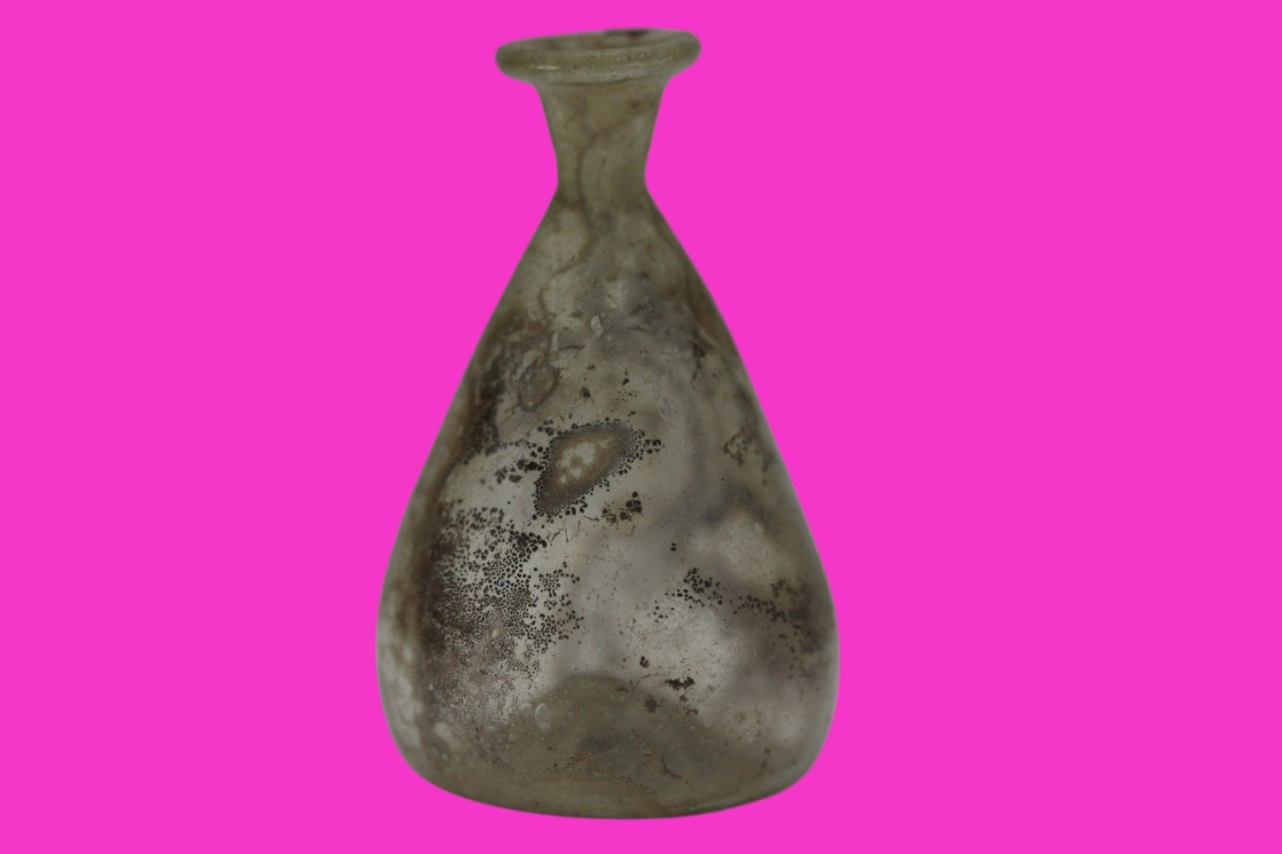 Authentic Ancient Holy Land Artifact Glass Bottle 100-300 AD Roman Era COA J08