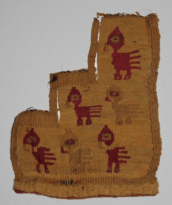 Authentic Pre Columbian Artifact Frameable Textile Border Chancay Peru COA 09