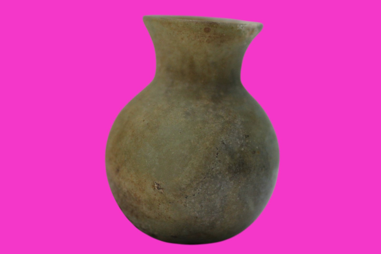 Authentic Ancient Holy Land Artifact Glass Bottle 100-300 AD Roman Era COA J17