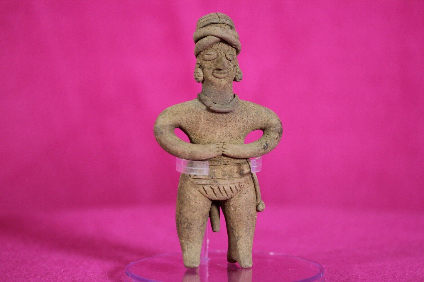 Authentic Pre Columbian Artifact Tomb Figure Colima Mexico 200 BC-500 AD COA T99